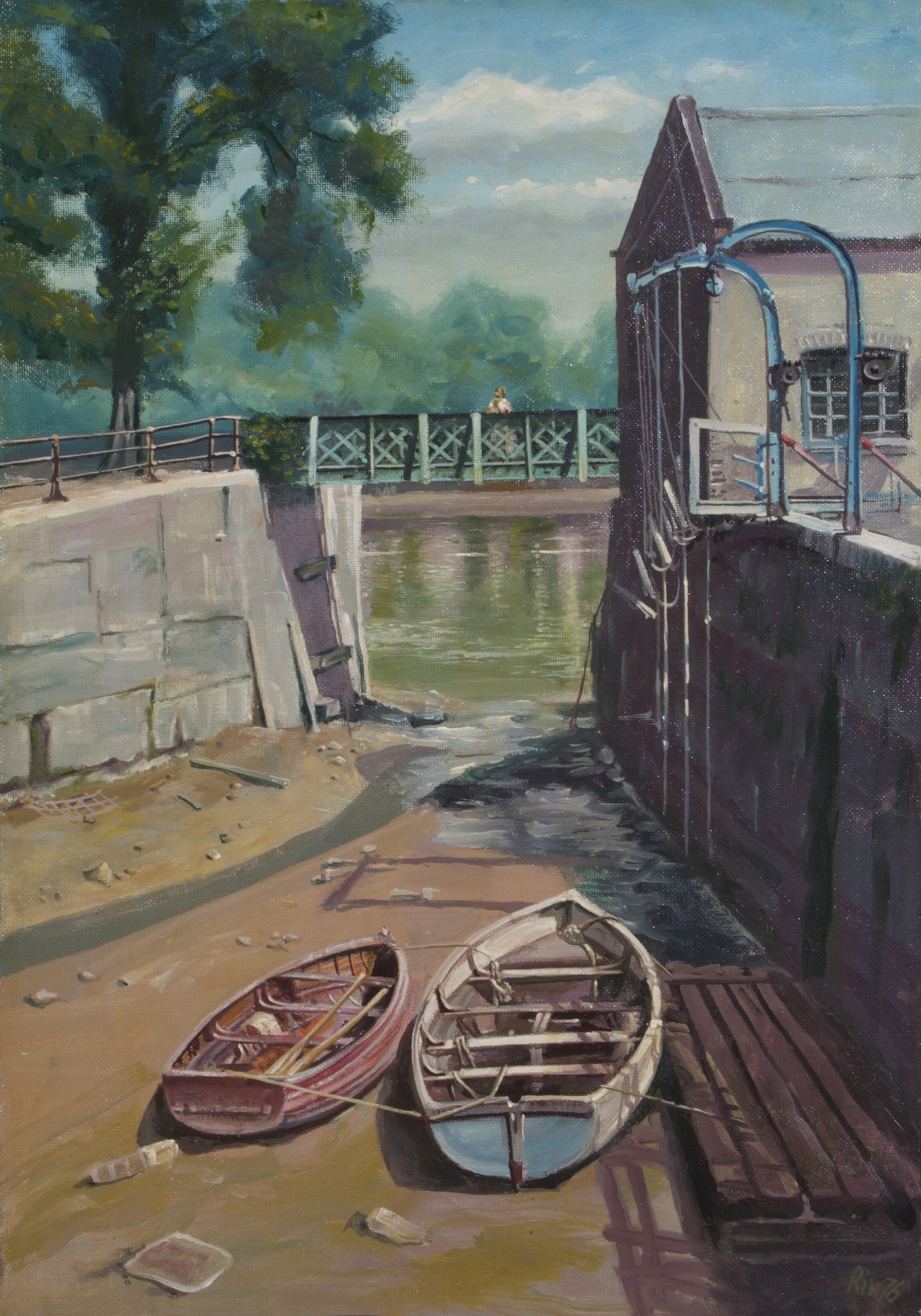 Beverley Brook, Putney Embankment, London