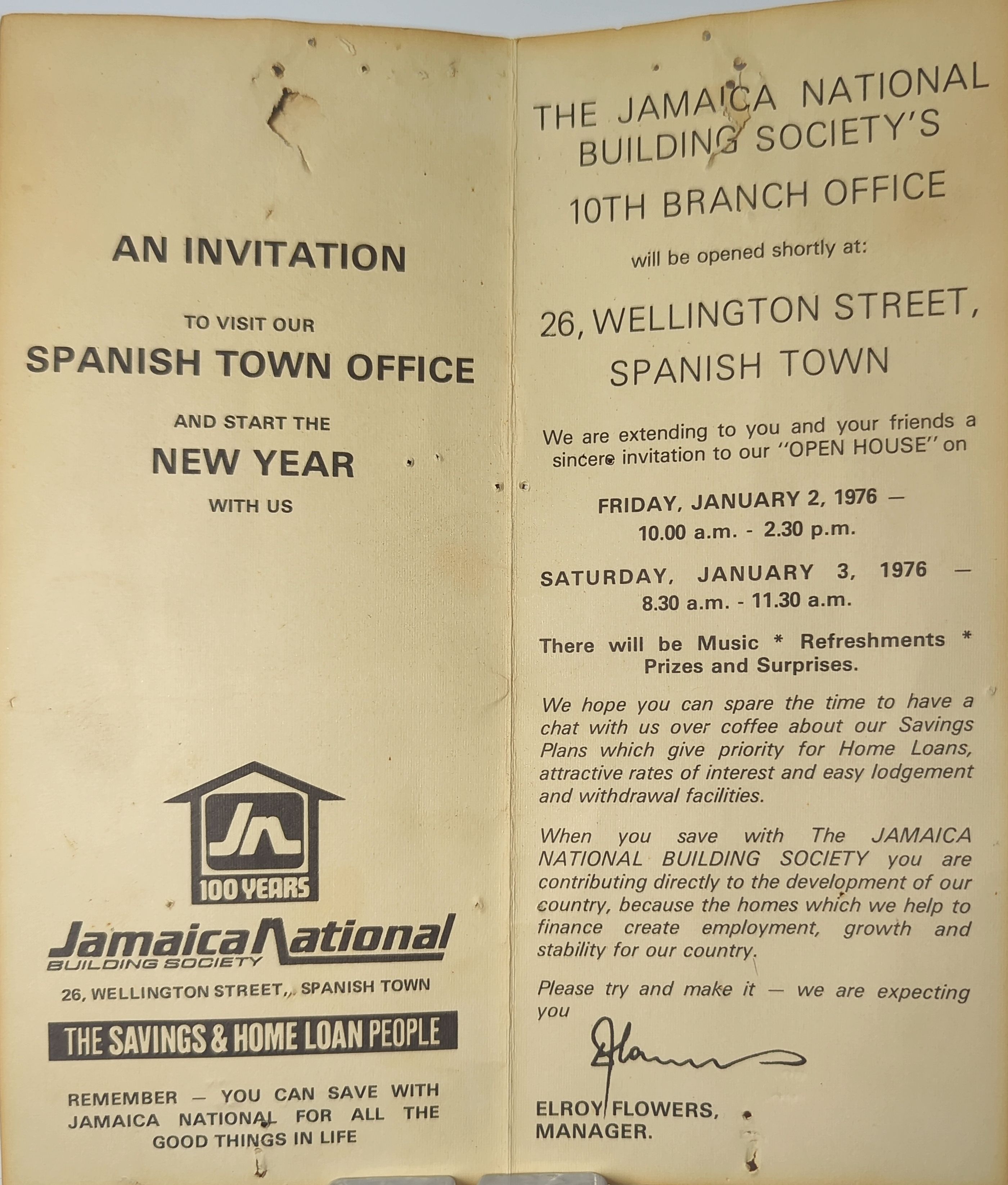 Invitation to Open House – Jamaica National Building Society