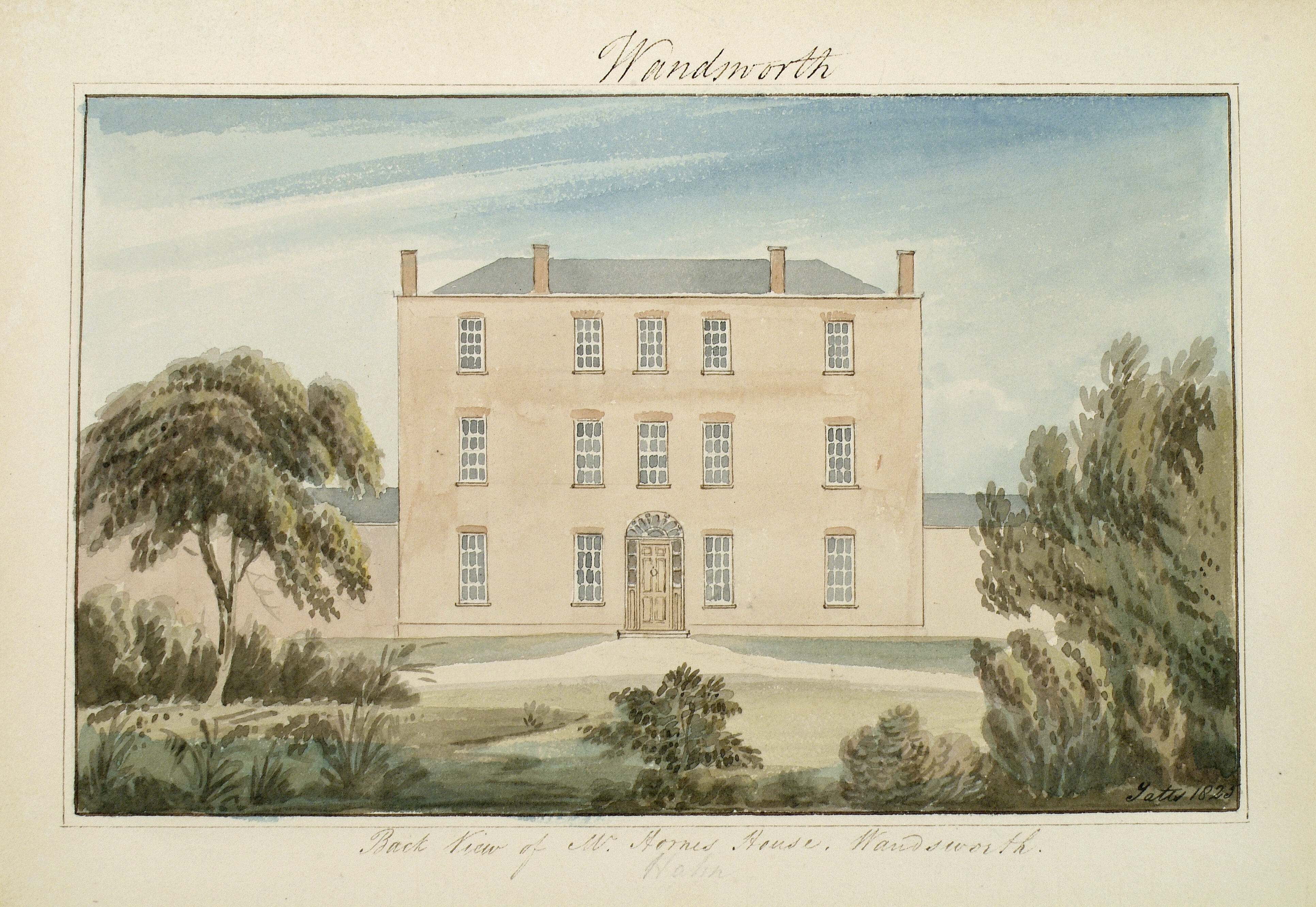 Back view of Mr Horne's House, Love Lane