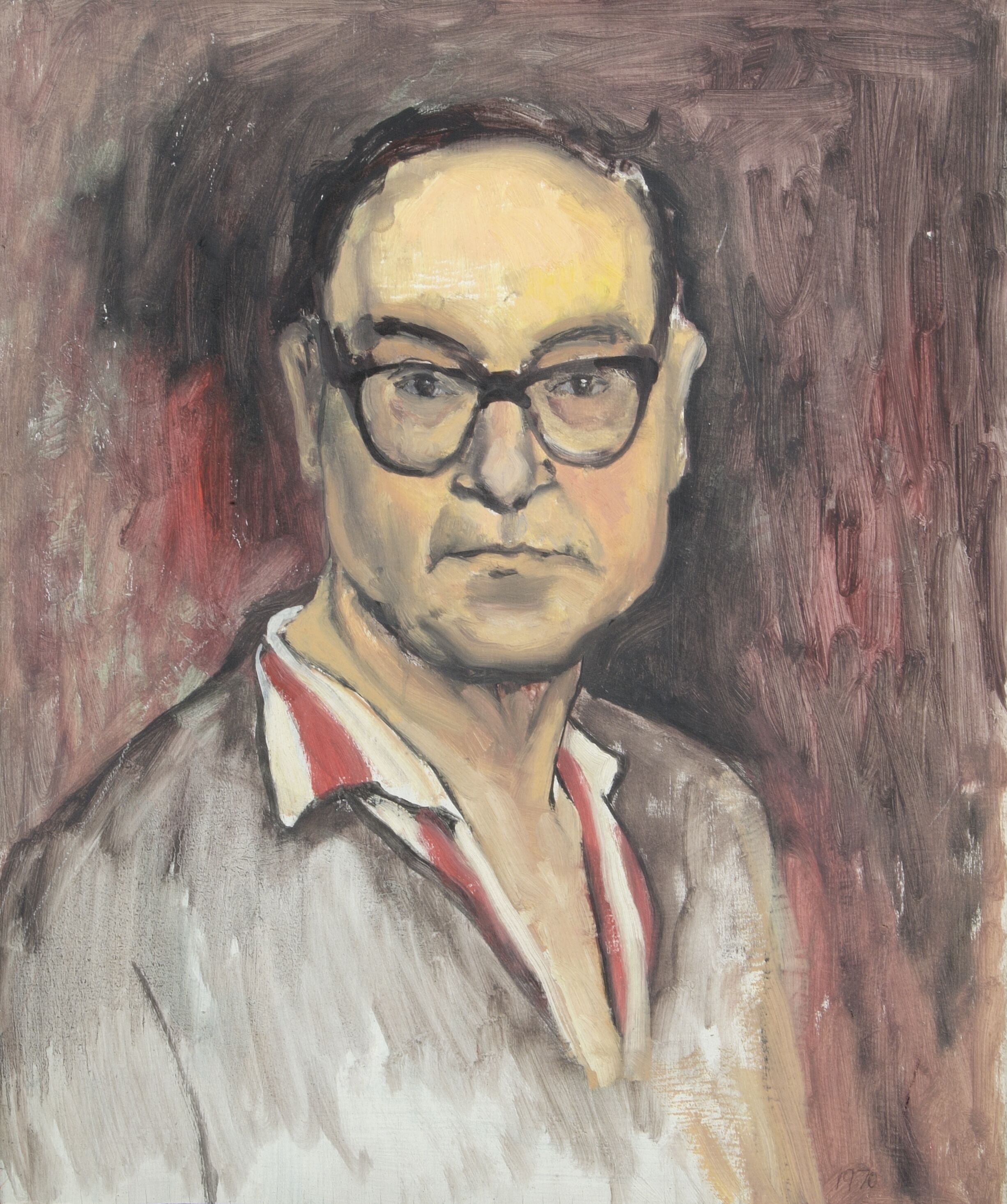 Red, White and Black Self Portrait