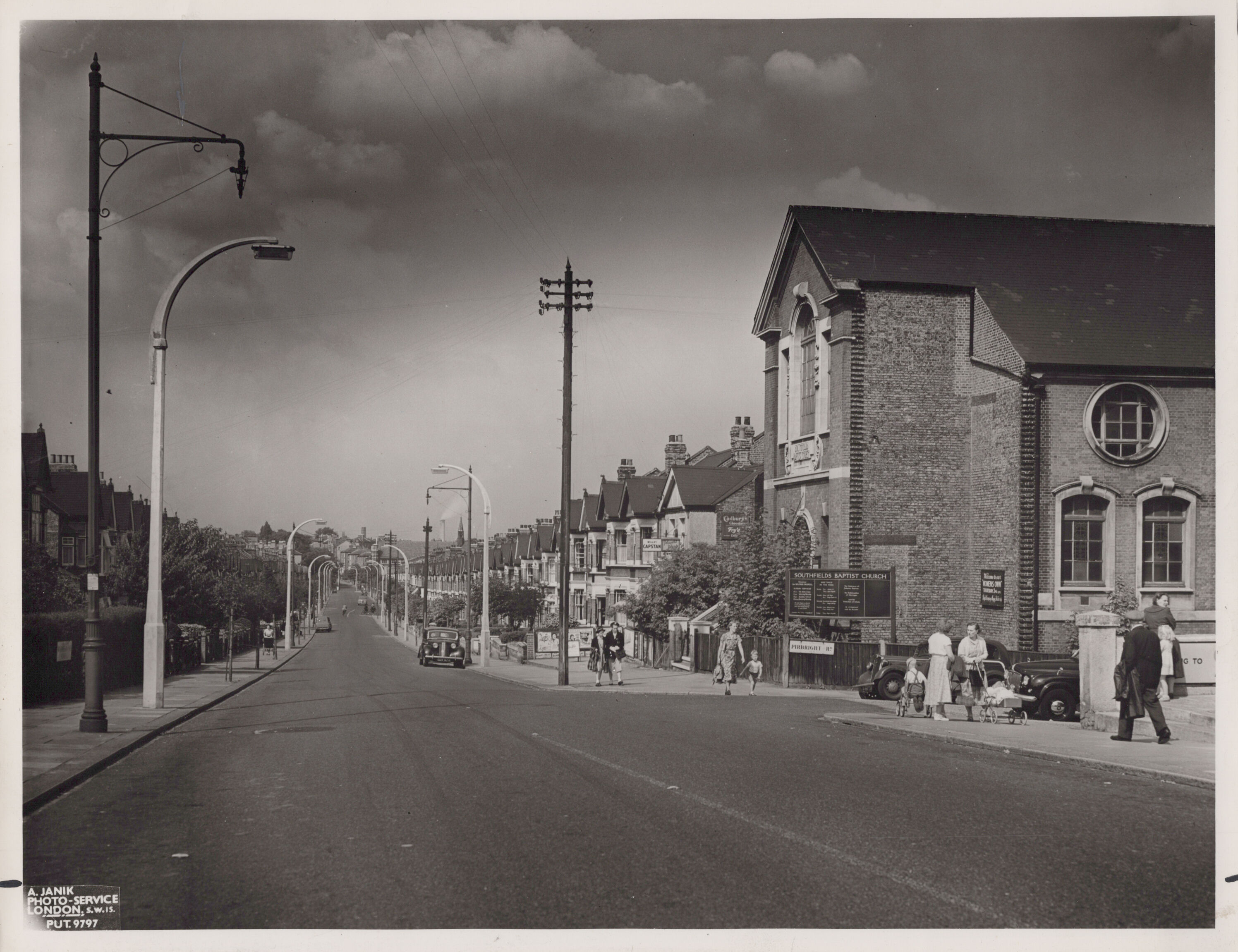 Wimbledon Park Road, looking north from Southfields