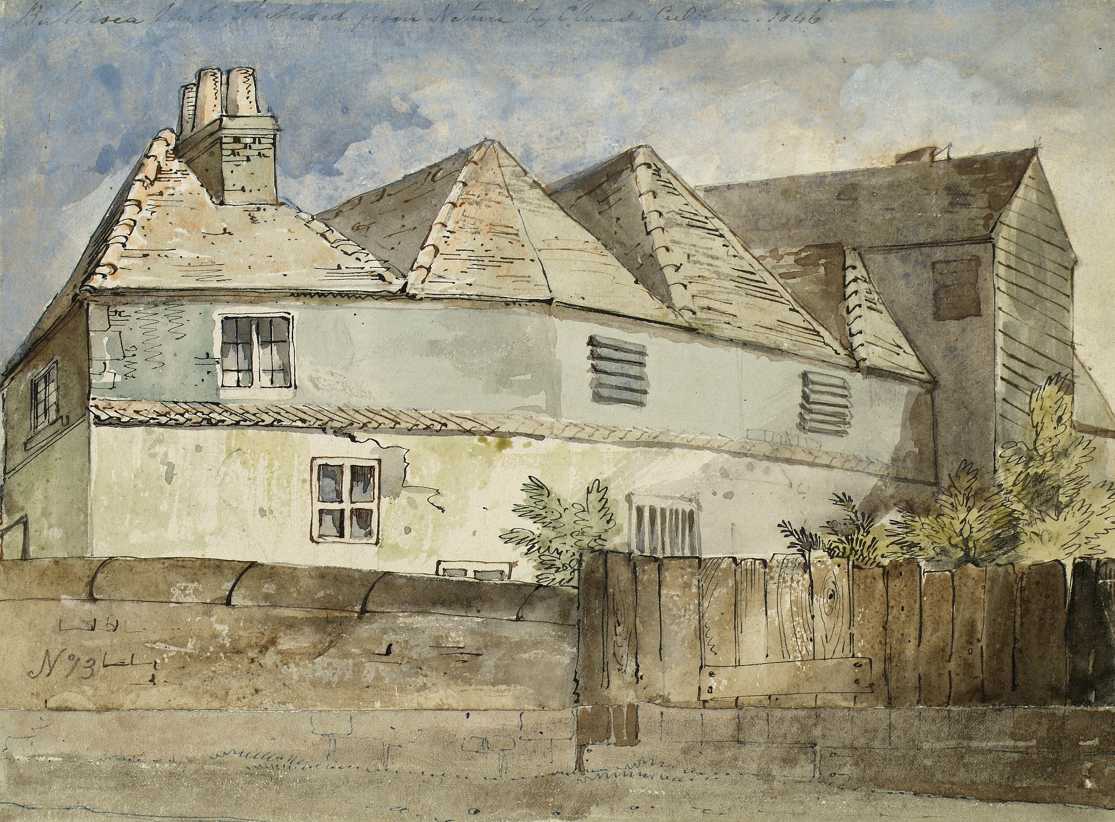 Battersea mill sketched from Nature