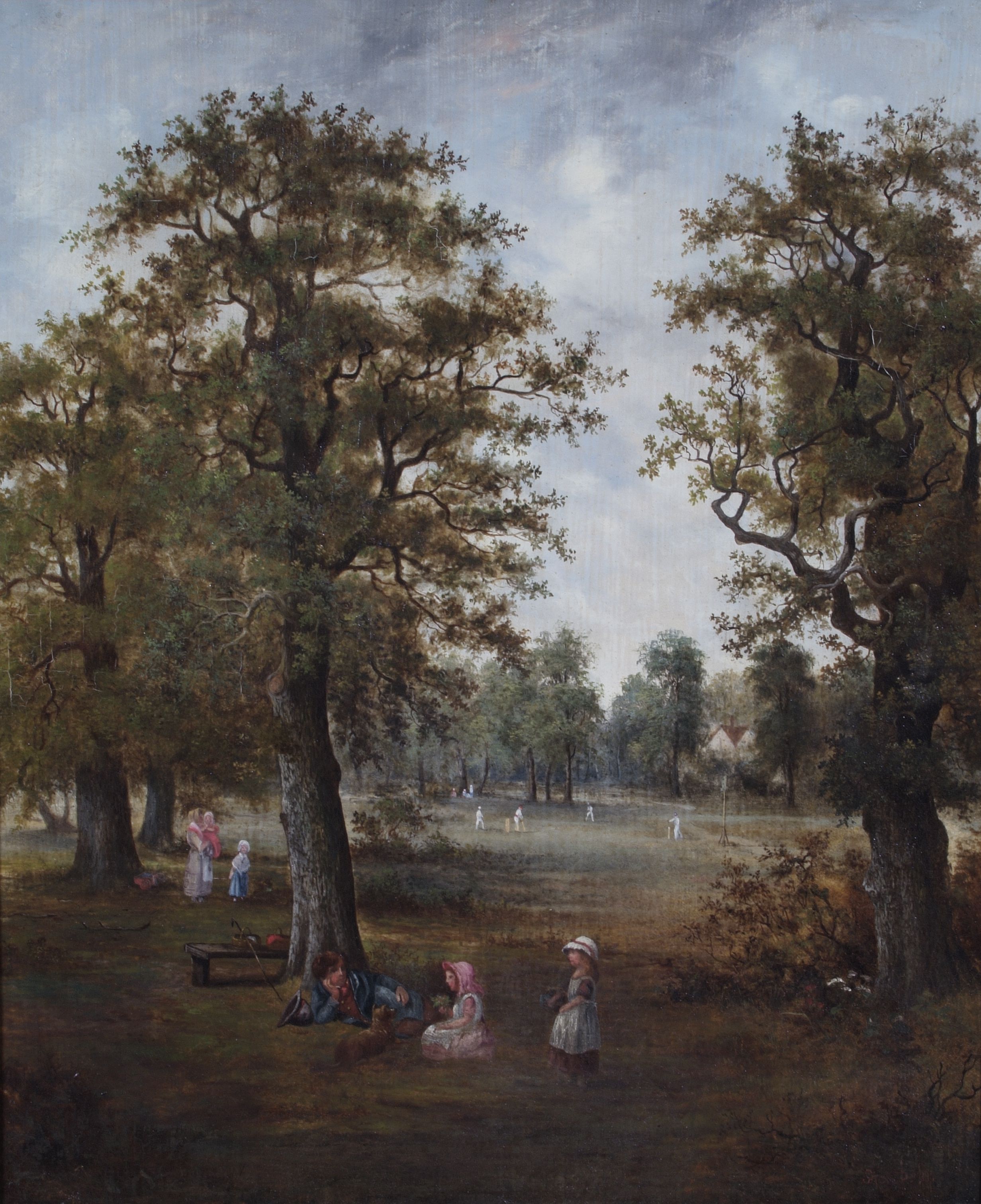 Tooting Common with a Cricket Match