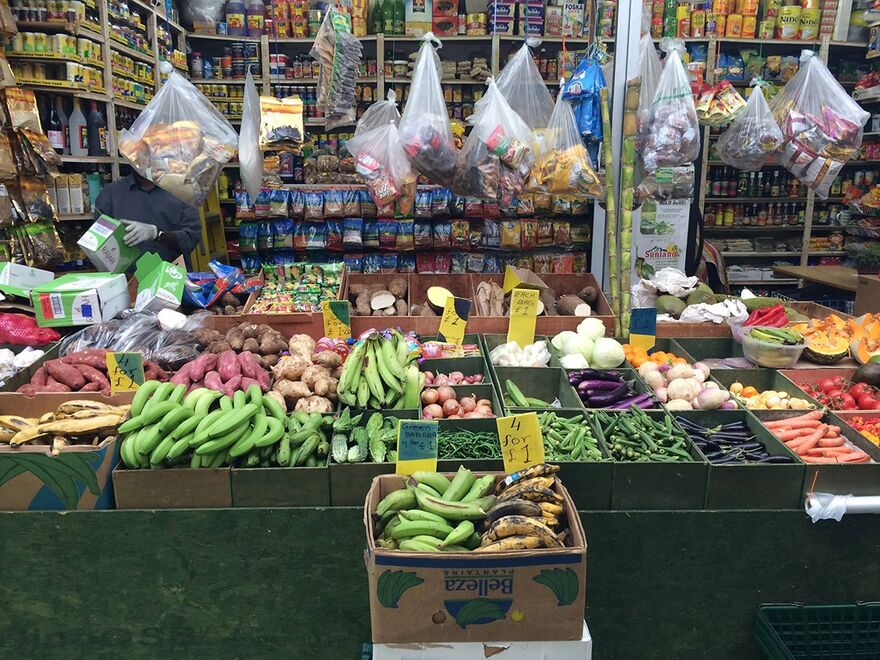 A vegetable stall