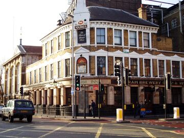 ram inn, white building tall