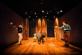 acting, light brown lighting on stage