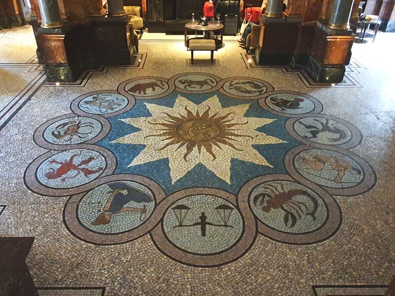 Hotel Russell entrance mosaics