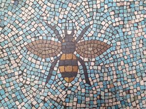 Mosaic Floor Bee Detail