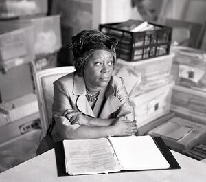 Carmen Munroe in rehearsal