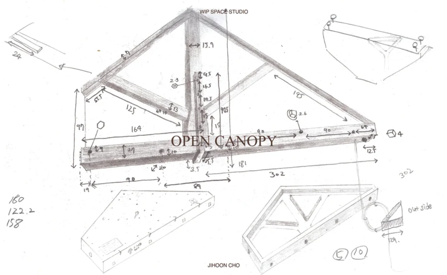 Jihoon Cho Open Canopy image of architectural drawing