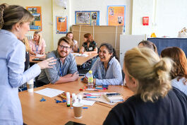 teachers in a classroom