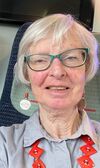 Older woman smiling at camera 