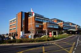 big hospital brown brick