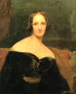 Portrait of Mary Shelley by Richard Rothwell. Sourced from wikimedia, public domain.