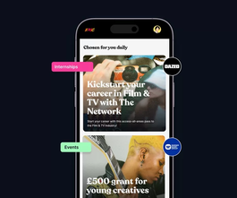 A phone showing the app in use
