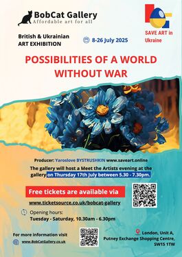 Event poster of the exhibition Possibilities of a World Without War