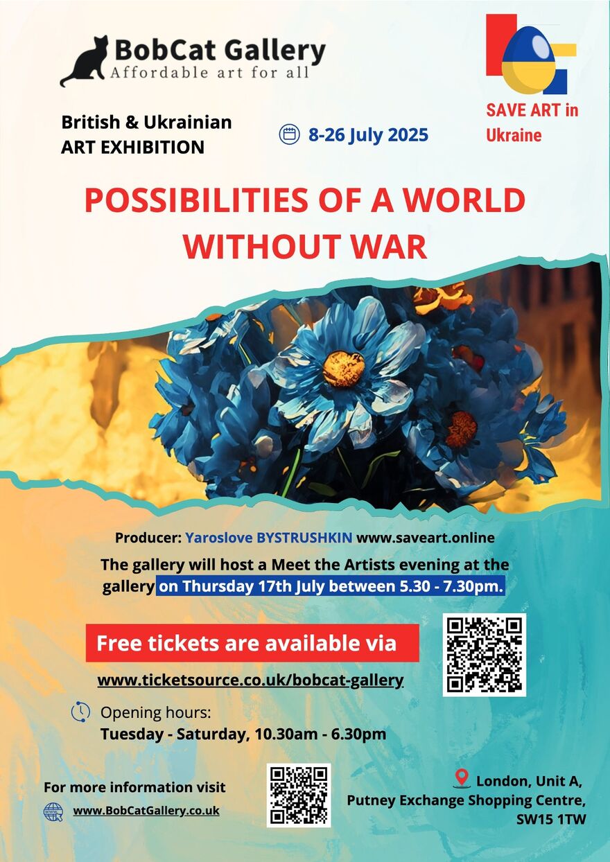 Event poster of the exhibition Possibilities of a World Without War