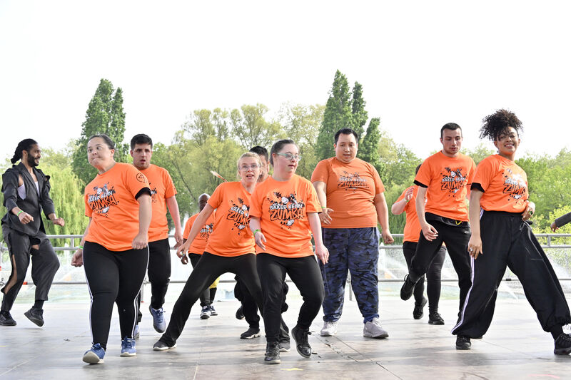 Image of dancers on stage at Strictly Wandsworth in Battersea Park
