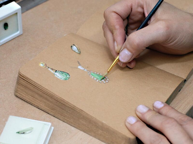 Jewellery Gouache Illustration By Catherine Marche