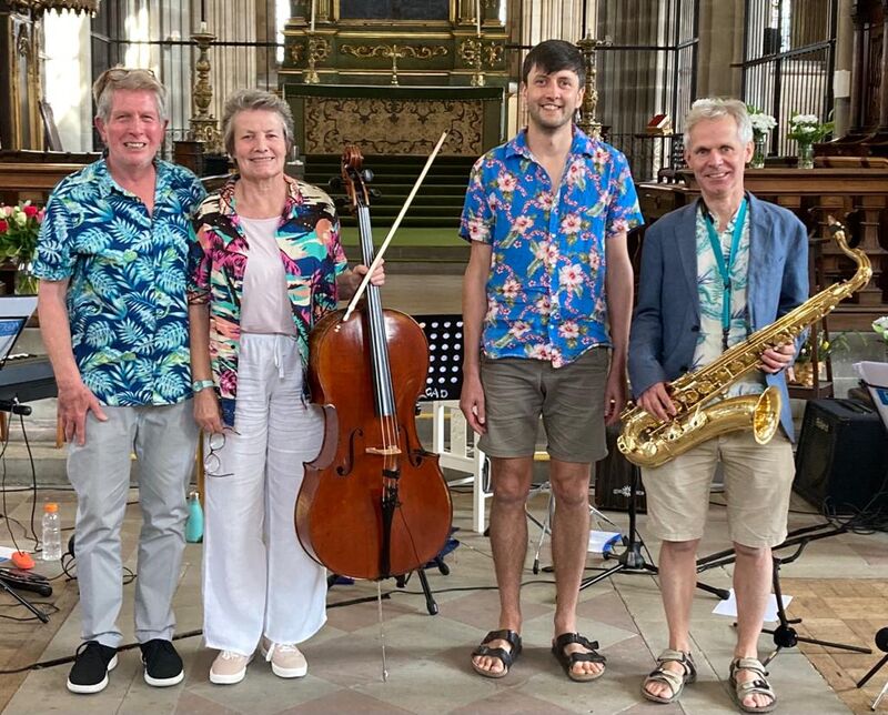 Fuzion Four at All Saints church, Tooting