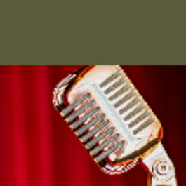 Logo of a microphone
