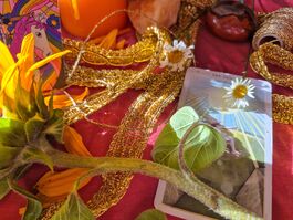 Two tarot cards of the