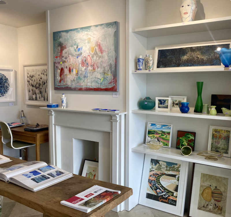 Inside the art gallery