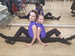 2 girls after their Grade 1 Tap exam