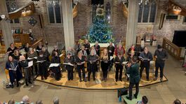 Performing at St Mary's Church, Putney at one of our Christmas concerts