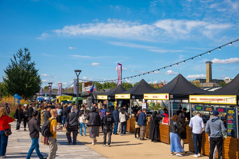 celebrASIA Street Food Market along the riverwalk 