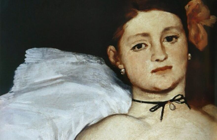 Detail from Olympia by Edouard Manet (courtesy of the lecturer)