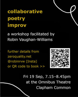flyer for poetry improv workshop
