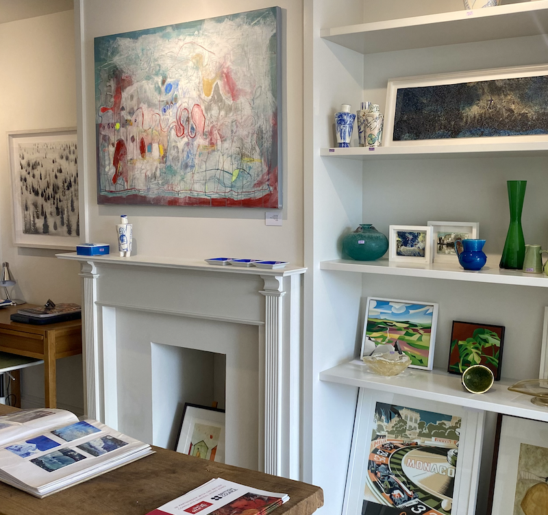 Inside the art gallery