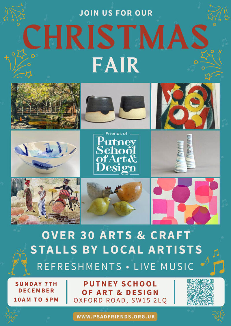Poster for the PSAD Christmas fair 2025 