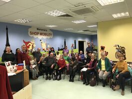 Rehearsal at Shopmobility at Wandsworth