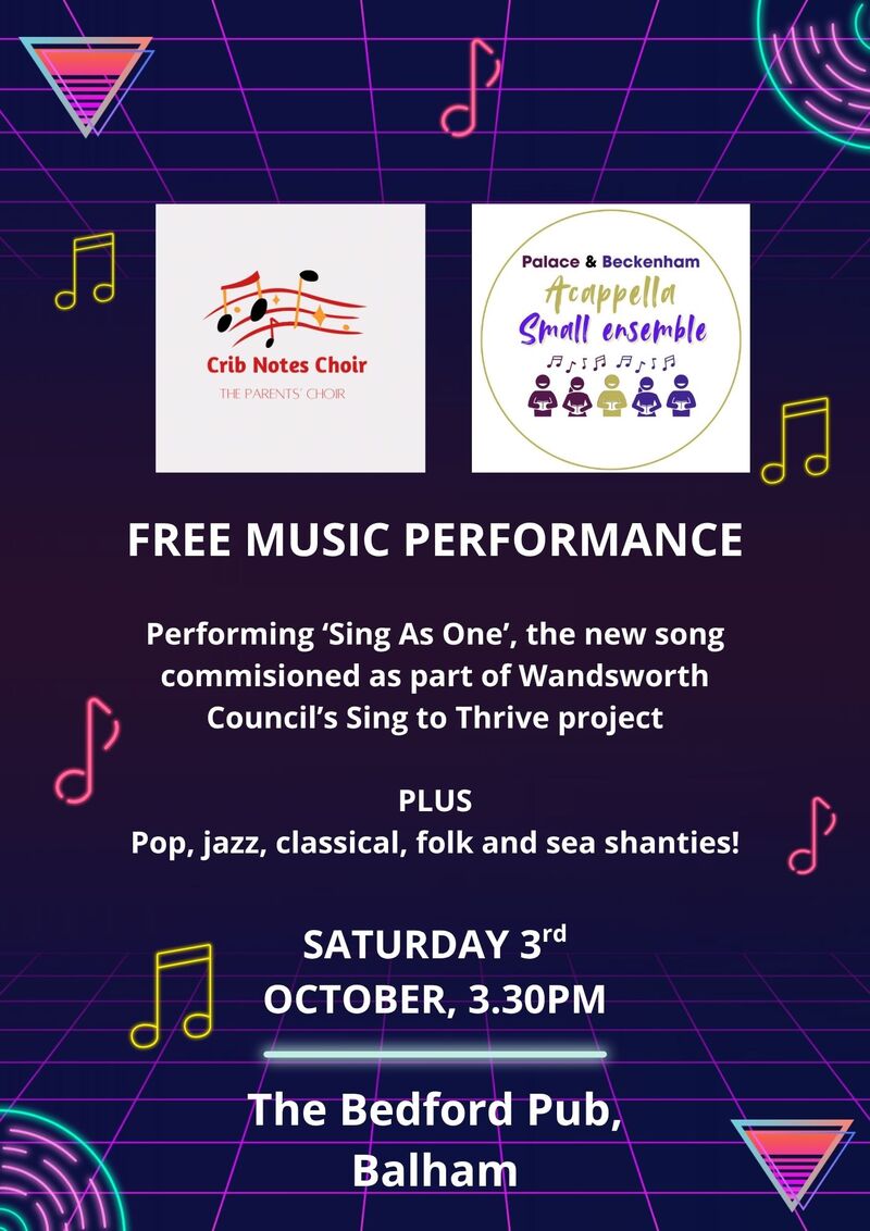 Flyer promoting the performance