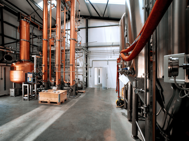 Doghouse Pot Still, Columns and Fermenters