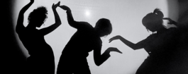 Shadow images of dancers