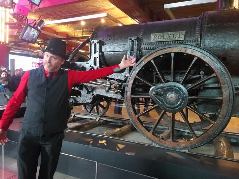George Stephenson and Rocket