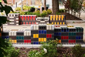 Colourful Brick Artwork