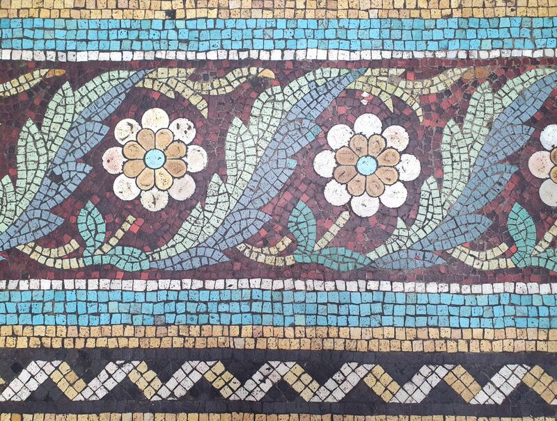 Battersea Arts Centre Mosaic Floor - Border detail