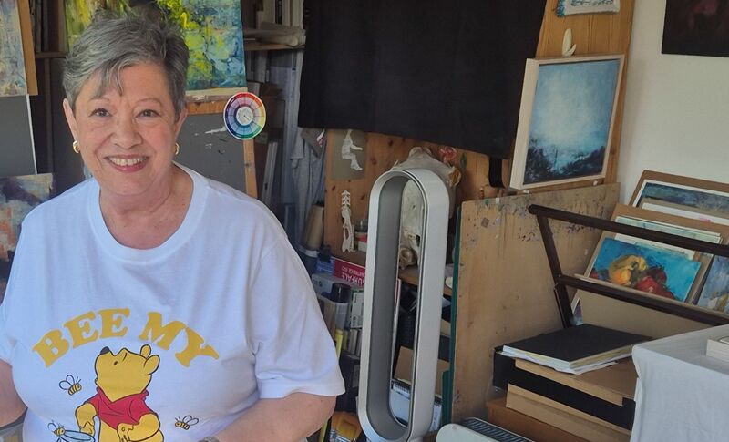 Laura Parker in her studio