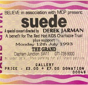 Derek Jarman's Red Hot Aids Benefit Concert 1993 Clapham Grand