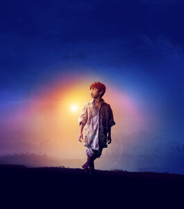 image of a child against a bluebackground - show image 