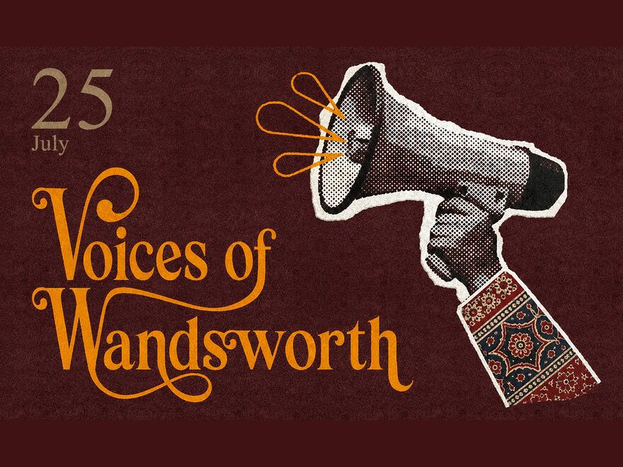 Maroon event banner for 