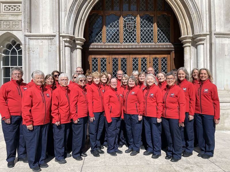 The Choir singing outdoors at London's Landmark Half Marathon