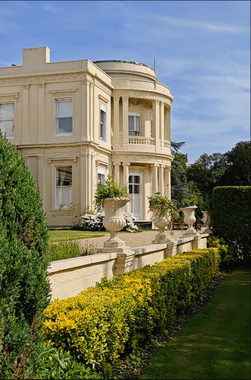 Image shows the exterior of Park House in the sun