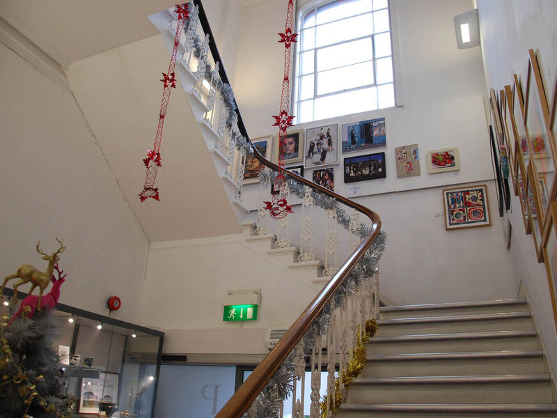 PSAD Christmas show previous years, showing the artworks