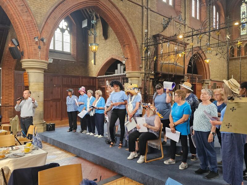 Performing at the Mad Hatters Tea Party