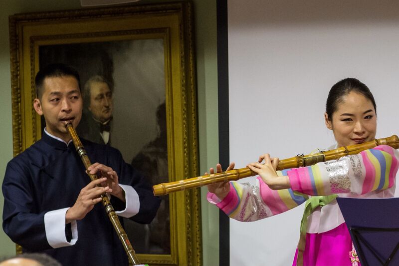 Korean daegeum flute and Chinese Xiao flute